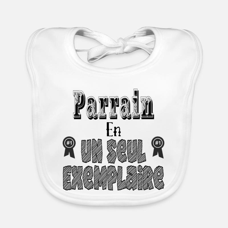 Parrain En Un Seul Exemplaire Bavoir bio Bébé