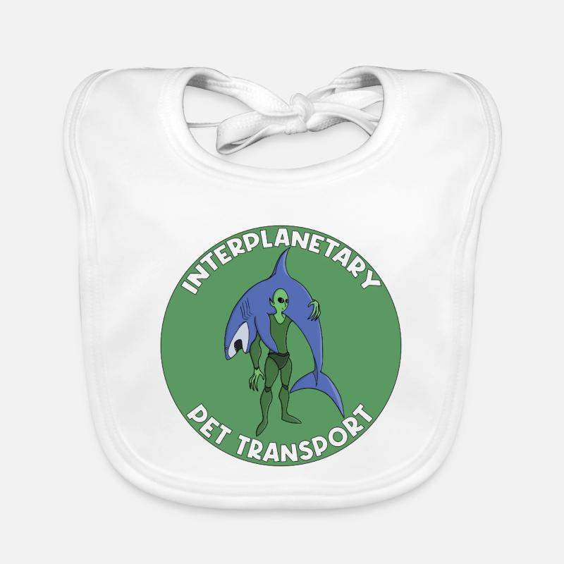 Badge de transport interplanétaire pour animaux de compagnie Requin Bavoir bio Bébé