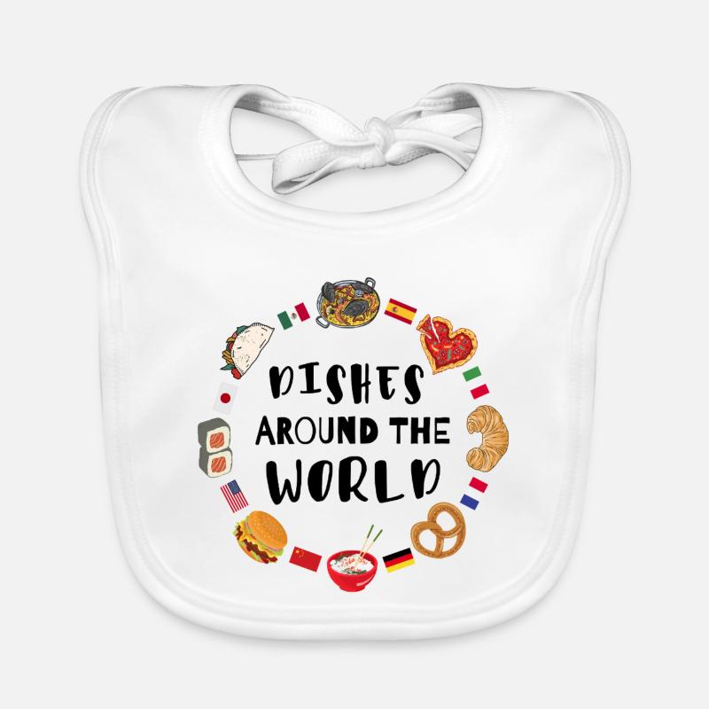 Plats du monde entier Bavoir bio Bébé