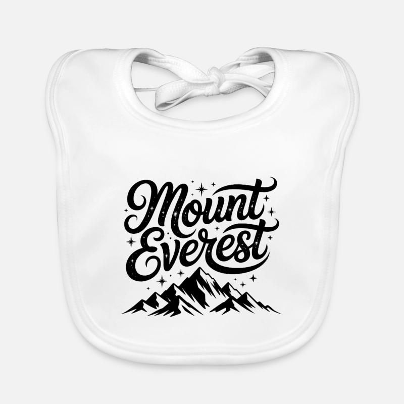 Mont Everest - Conception de souvenirs Bavoir bio Bébé