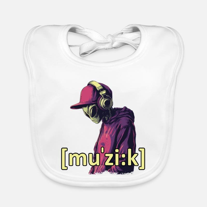 Alien Music Baby Bio-Lätzchen