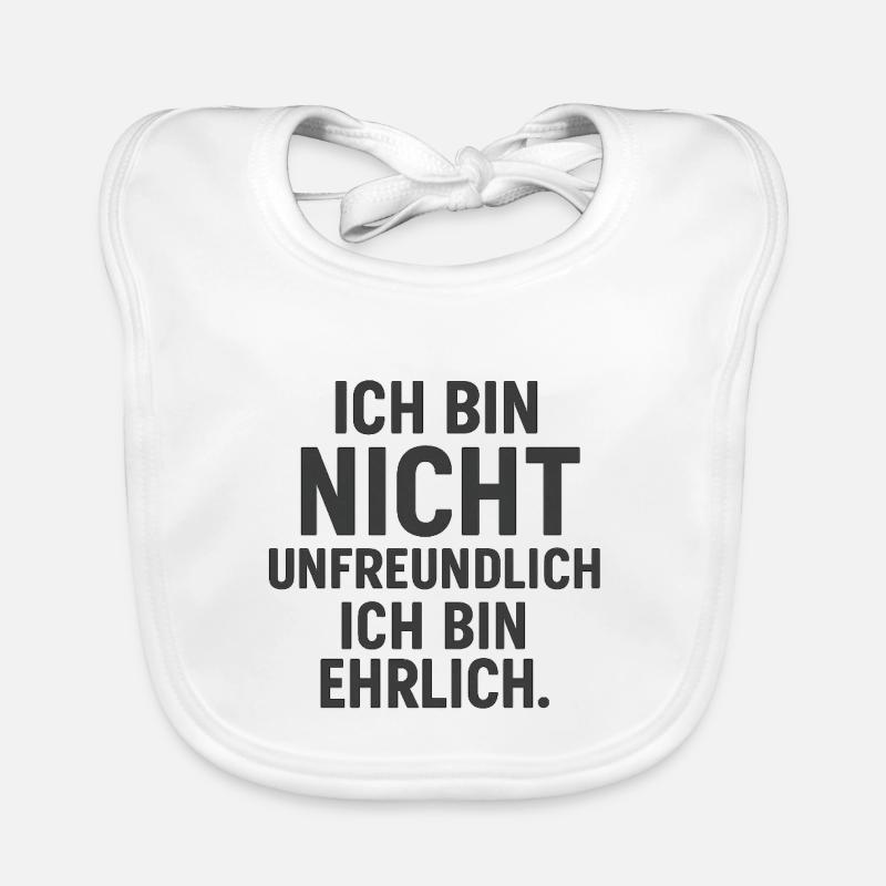 Unfreundlich Ehrlich - Dunkel Baby Bio-Lätzchen