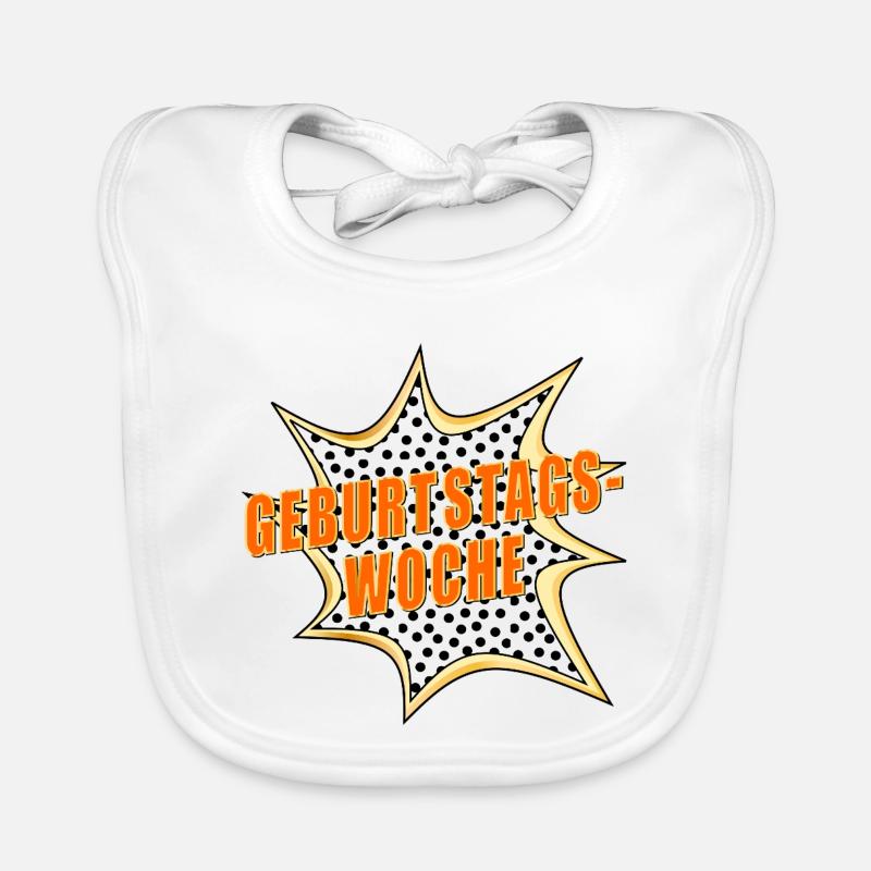 BIRTHDAY CELEBRATIONS BIRTHDAY WEEK Organic Baby Bibs