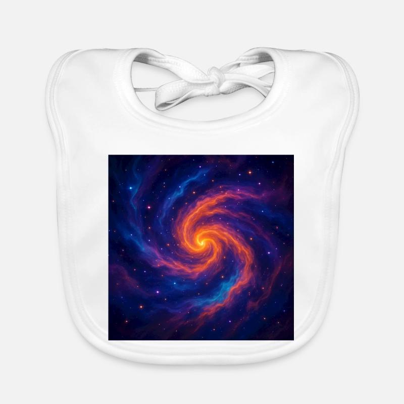 Vortex galactique dans l’espace Bavoir bio Bébé