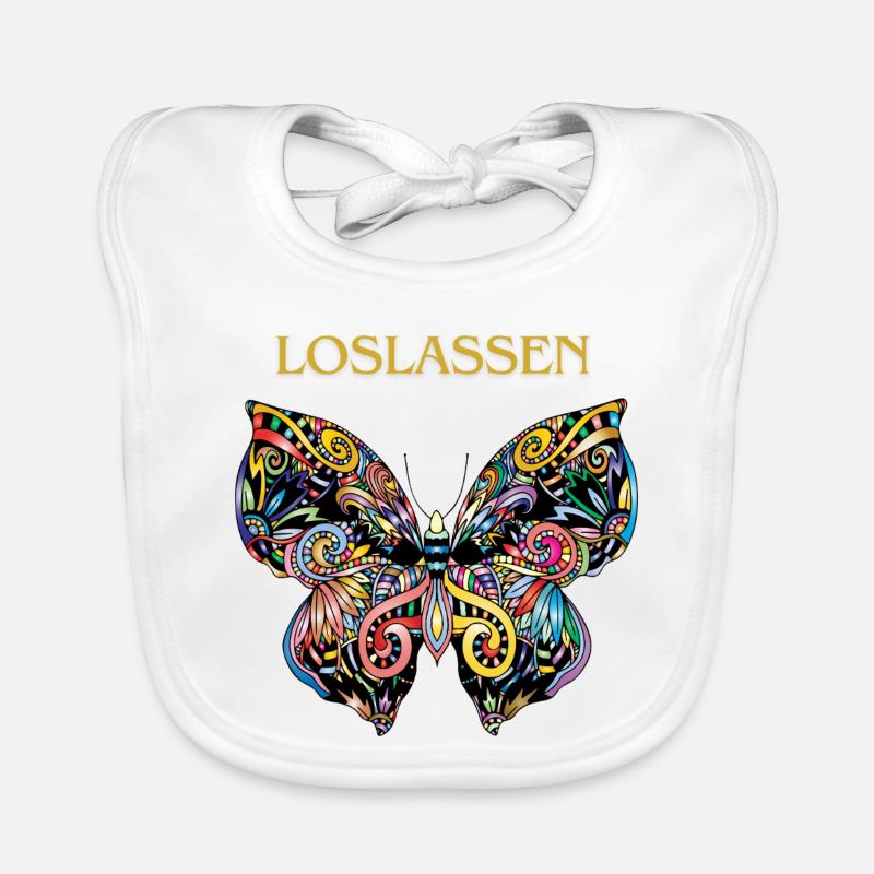 magic butterfly LOSLASSEN Baby Bio-Lätzchen