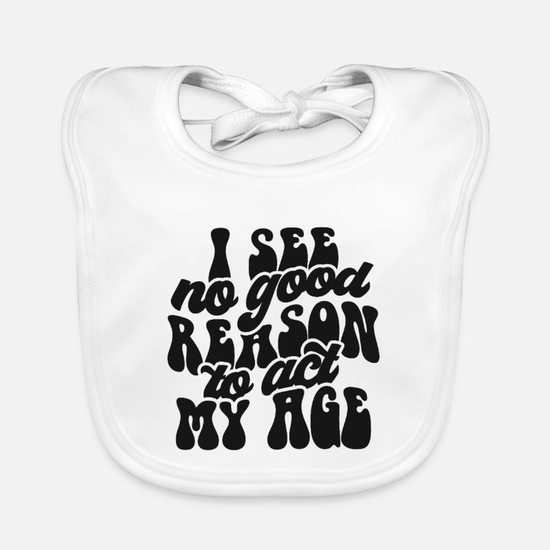 Print Design with Self-Acceptance Message Organic Baby Bibs