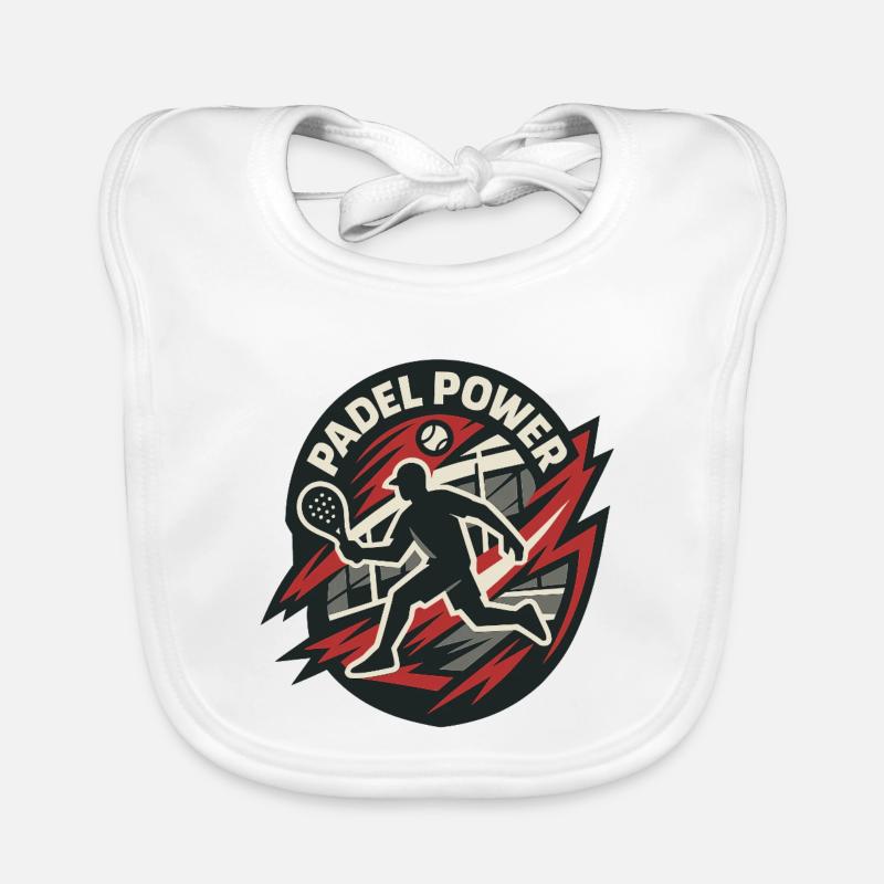 Puissance du padel Bavoir bio Bébé