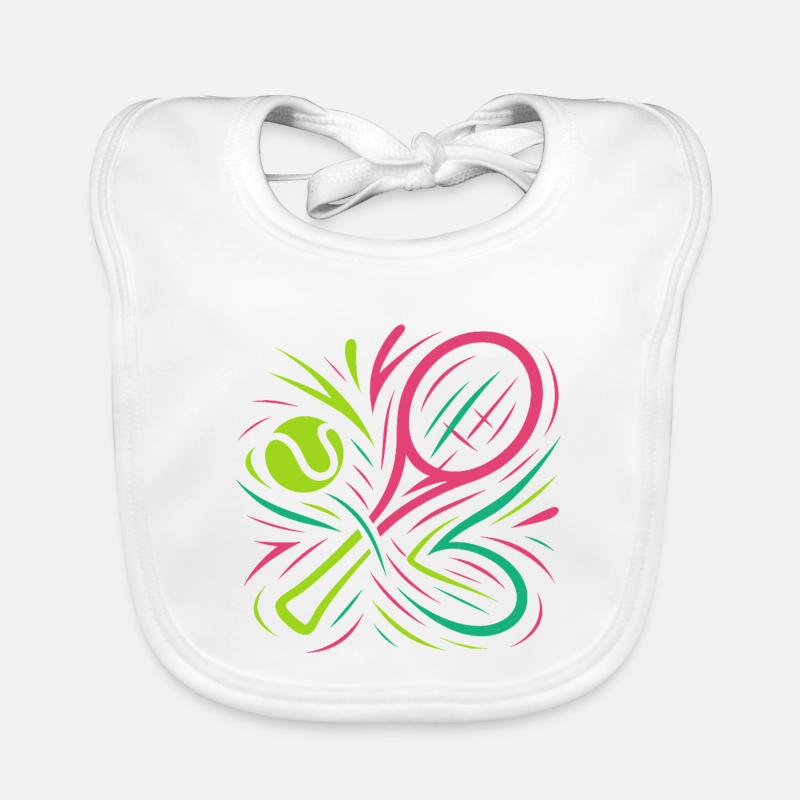 Padel néon Bavoir bio Bébé