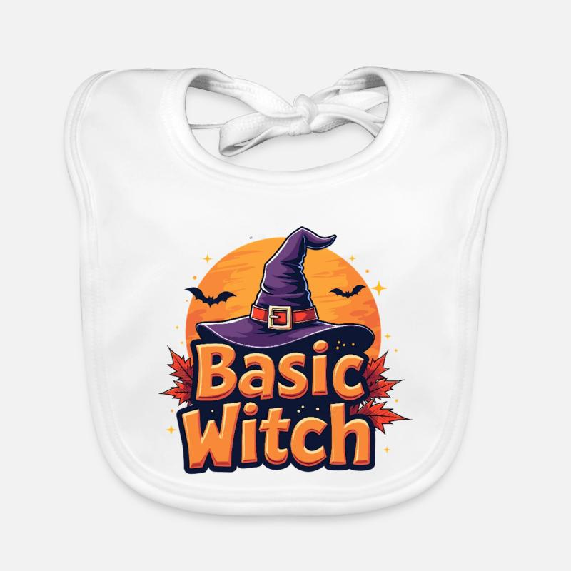 Basic Witch Halloween-Spruch Baby Bio-Lätzchen