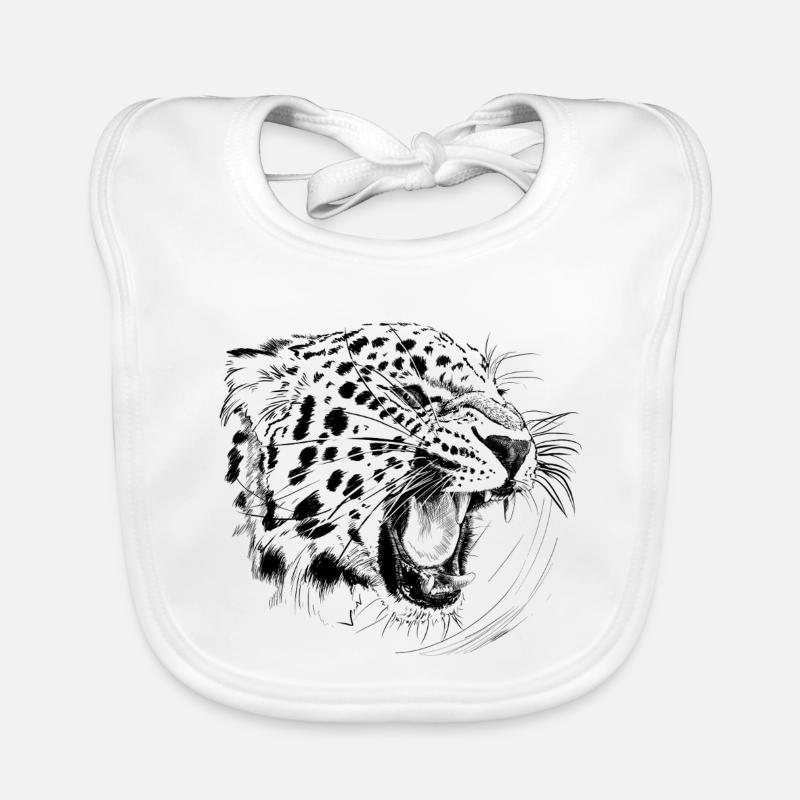 Leopard Organic Baby Bibs