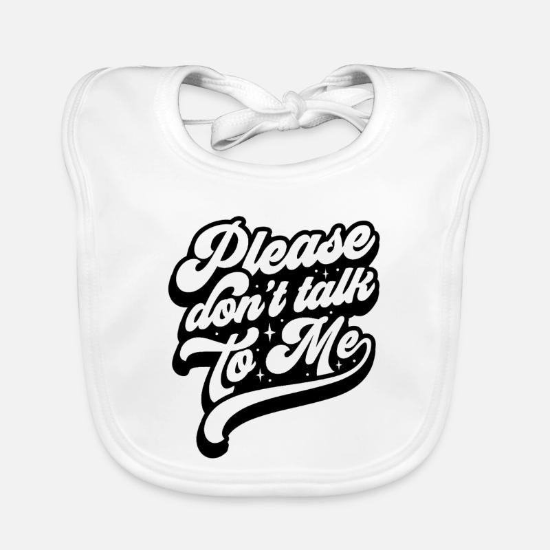 Message expressif dans un style moderne Bavoir bio Bébé