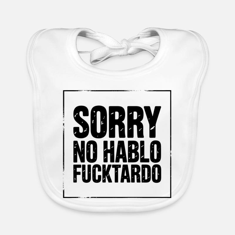 Expression expressive avec un design de texte fort Bavoir bio Bébé