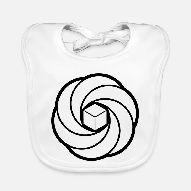 Vortex de cube cosmique Bavoir bio Bébé