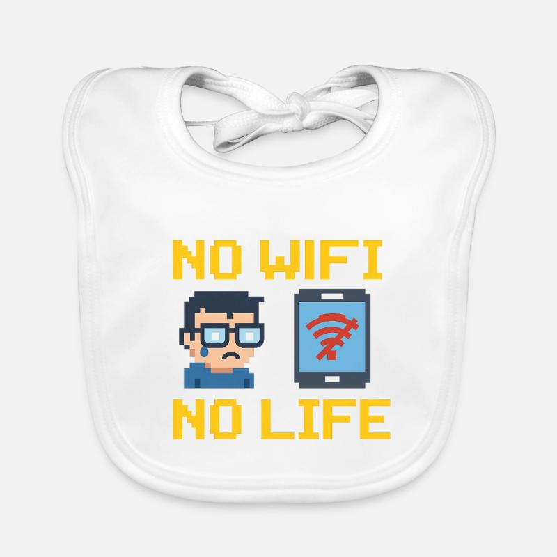 Pas de WiFi, pas de vie Bavoir bio Bébé