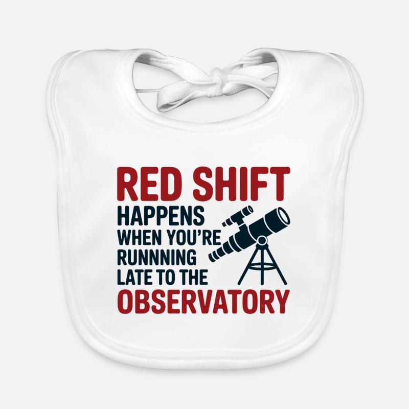 Red Shift Observatory hat Verspätung Baby Bio-Lätzchen