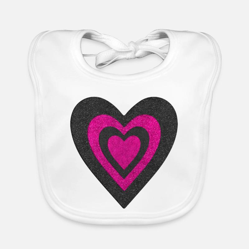 Hearts Organic Baby Bibs
