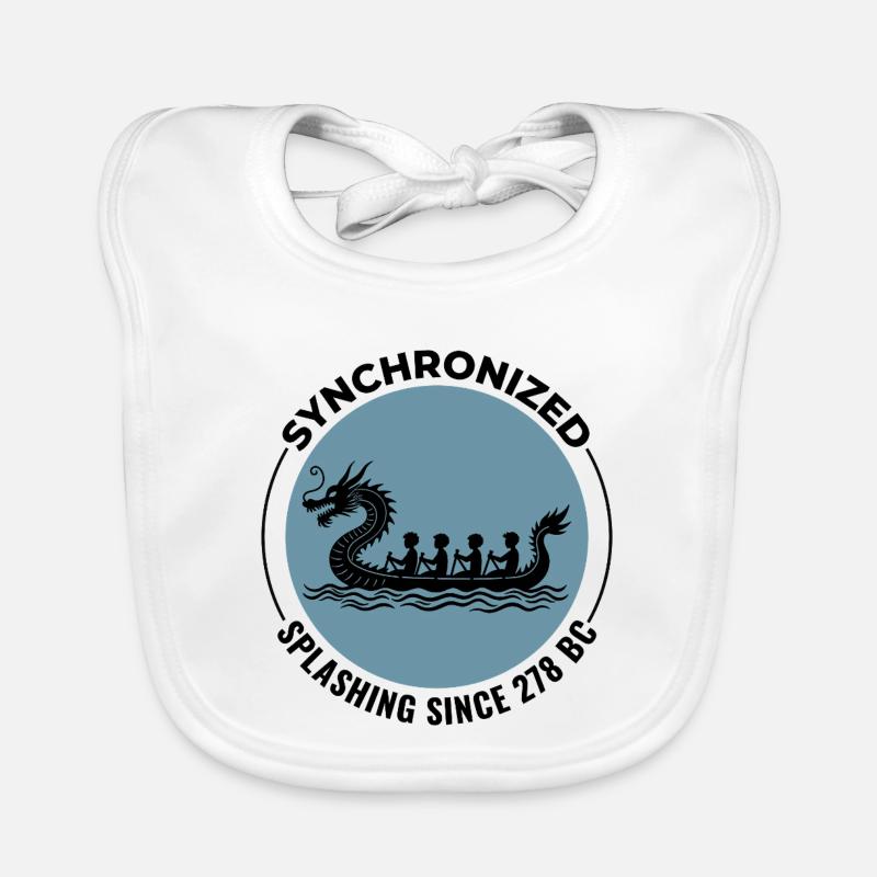 Equipe de Course de Bateaux-Dragon Bavoir bio Bébé