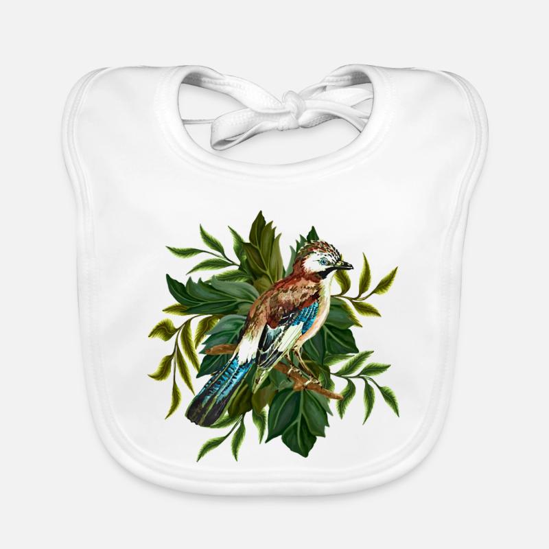 Oiseau coloré Bavoir bio Bébé