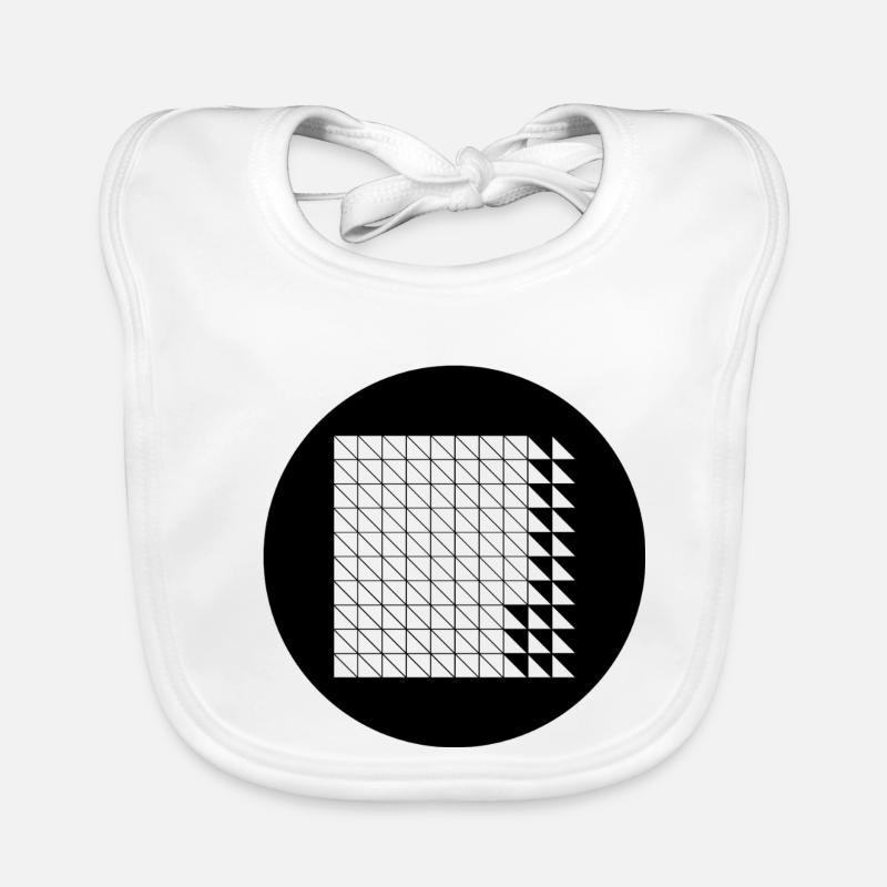 Grille de glitch cyberpunk Bavoir bio Bébé