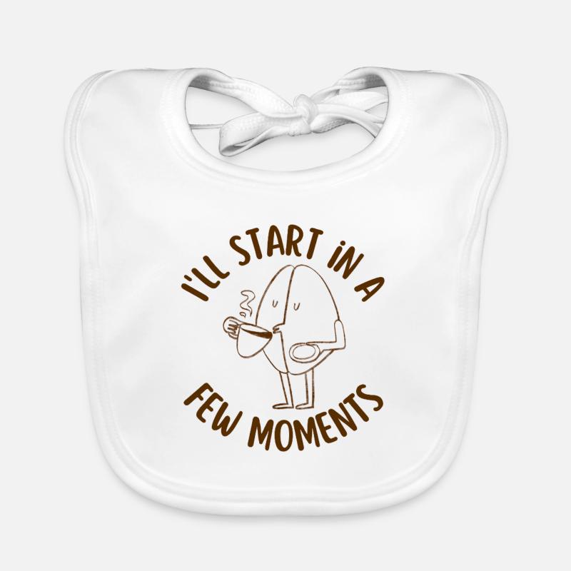 Coffee addict Organic Baby Bibs