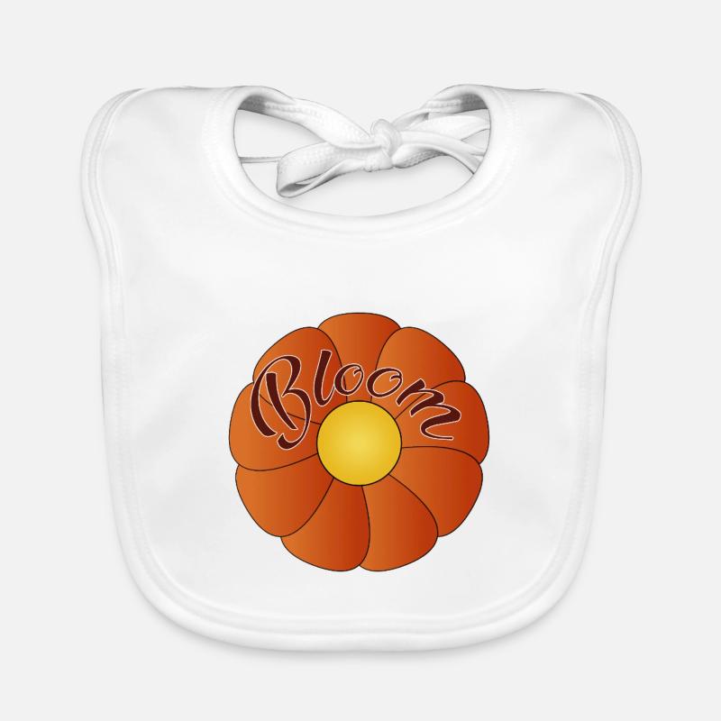 Bloom - conception de fleur simple Bavoir bio Bébé