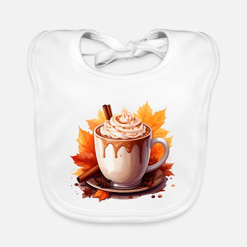 Autumnal cocoa Organic Baby Bibs