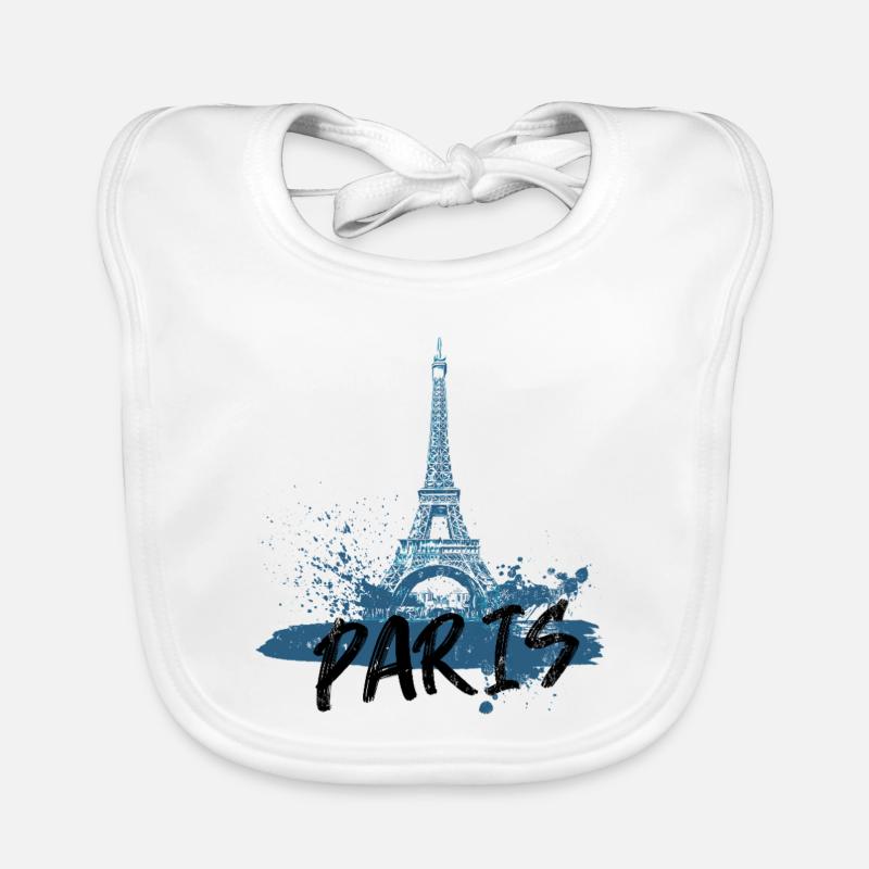 Entwurf des Eiffelturms in Paris Baby Bio-Lätzchen