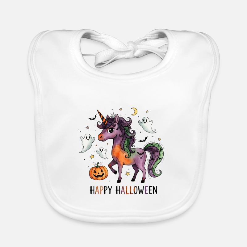 Halloween Einhorn Baby Bio-Lätzchen