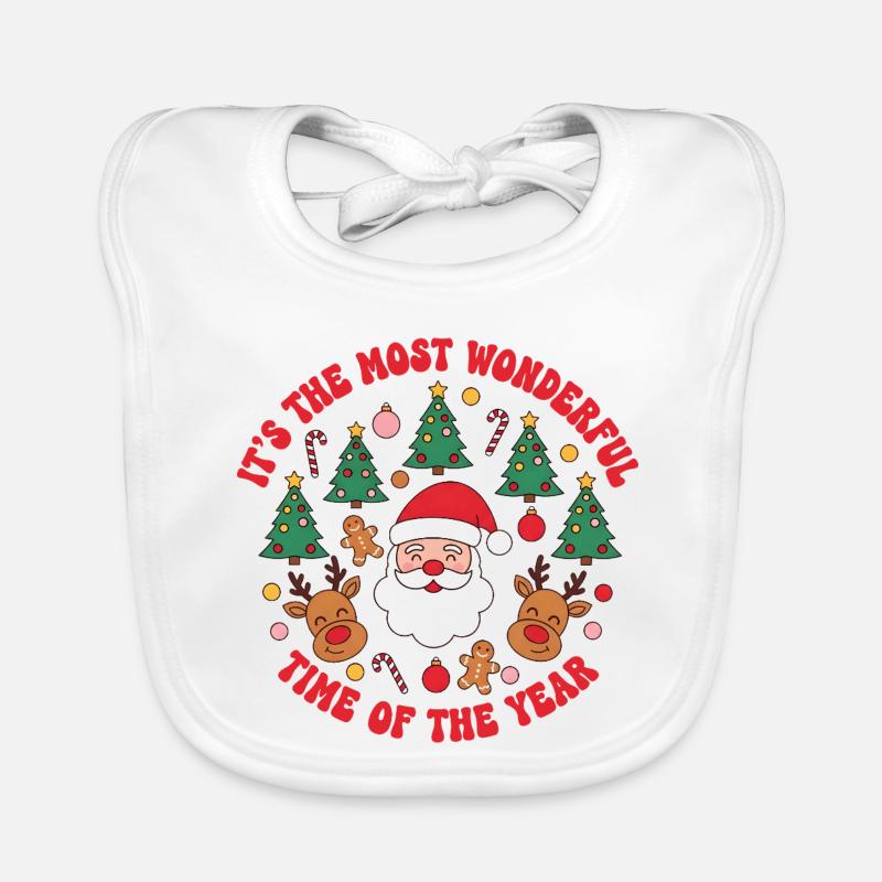 Noël - C’est la période la plus merveilleuse de l’année Bavoir bio Bébé