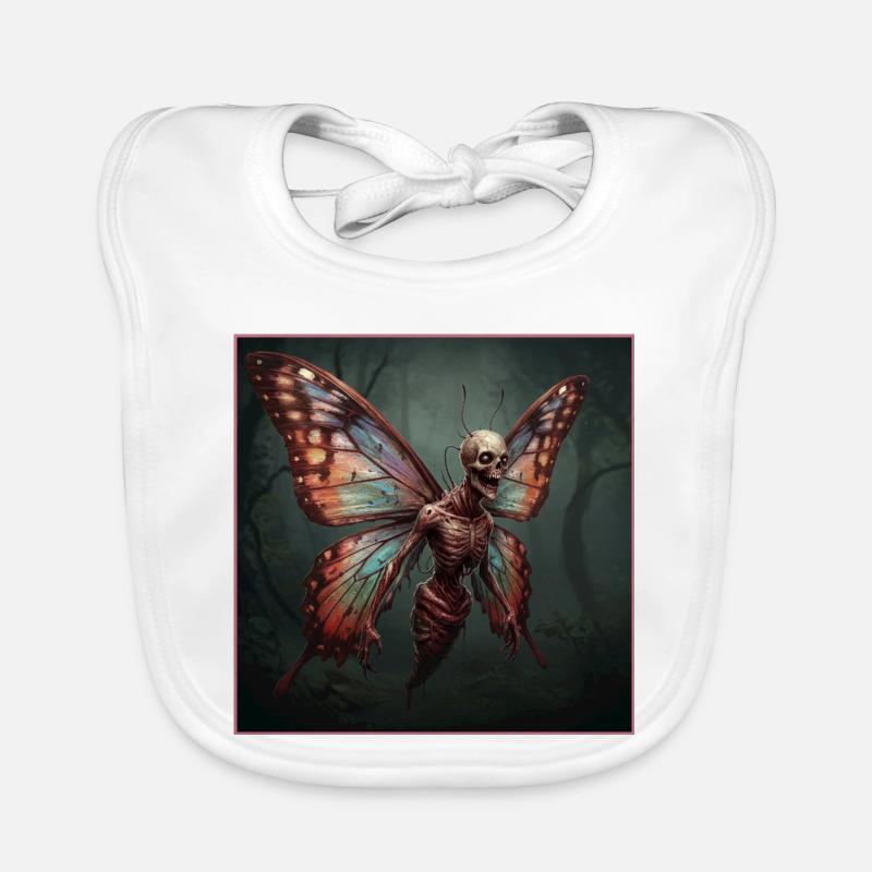 Cauchemar morbide du papillon Bavoir bio Bébé