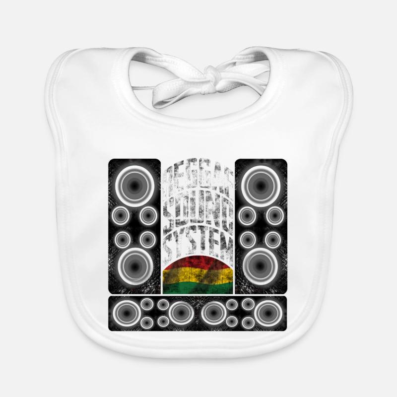 Reggae Sound System Design Organic Baby Bibs