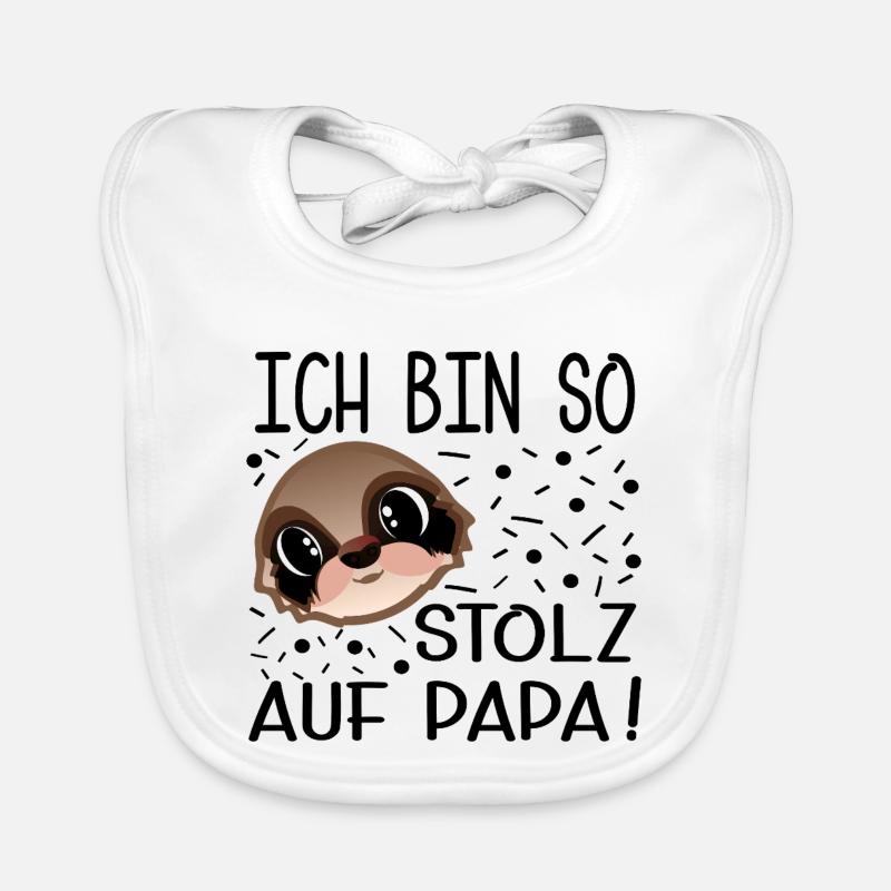 FATHER'S DAY DAD CHILD PRIDE Organic Baby Bibs