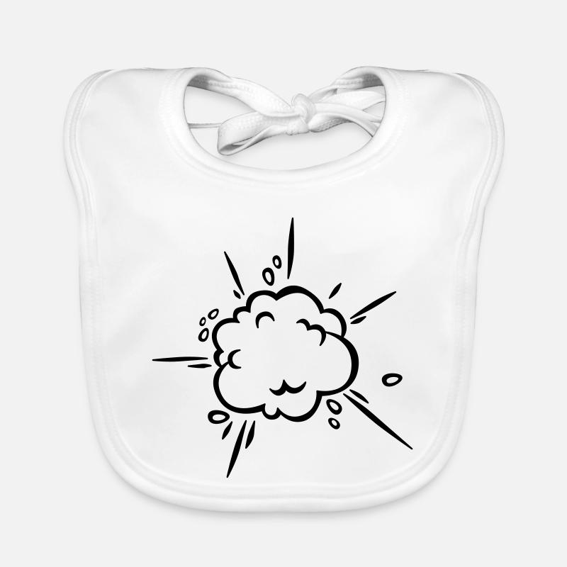 Comic Dust Cloud Organic Baby Bibs