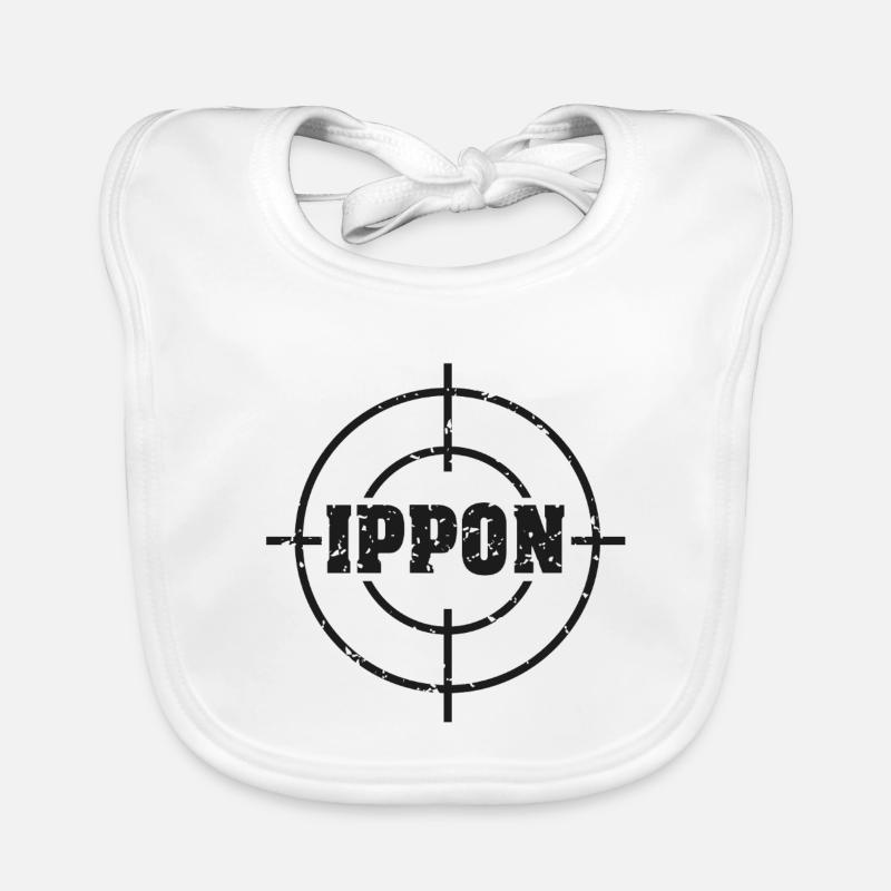 Target_judo_ippon_grunge_karsten_schwarz Baby Bio-Lätzchen