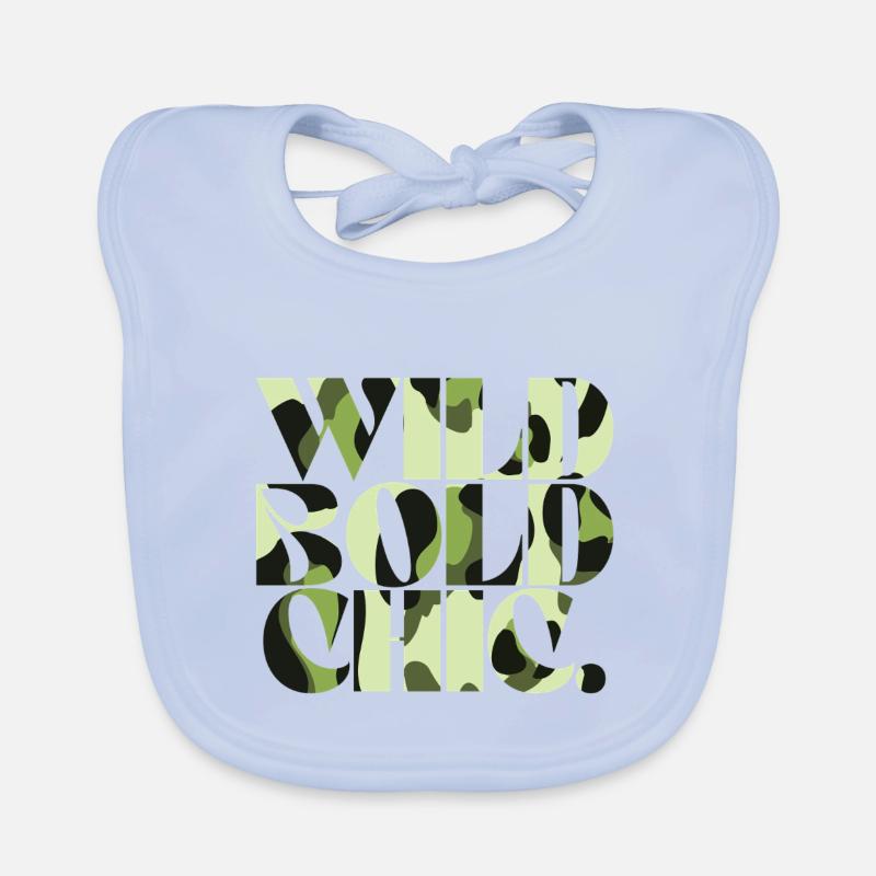 Wild Bold Chic Camouflage Chic Organic Baby Bibs