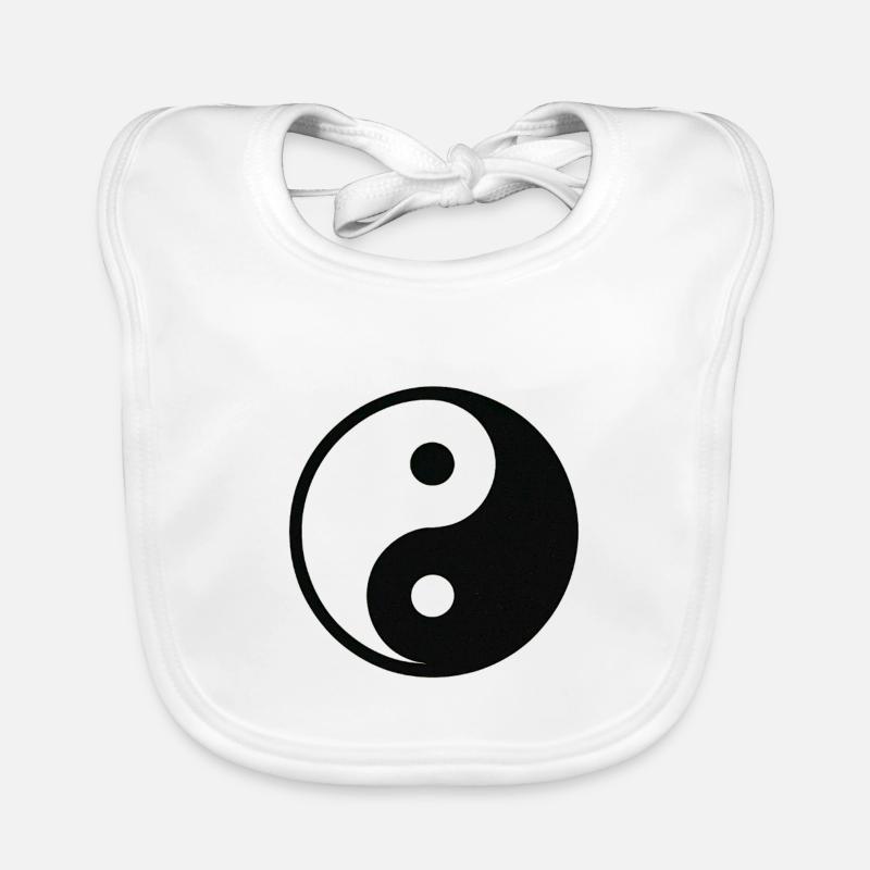 YinYang Silhouette Bavoir bio Bébé
