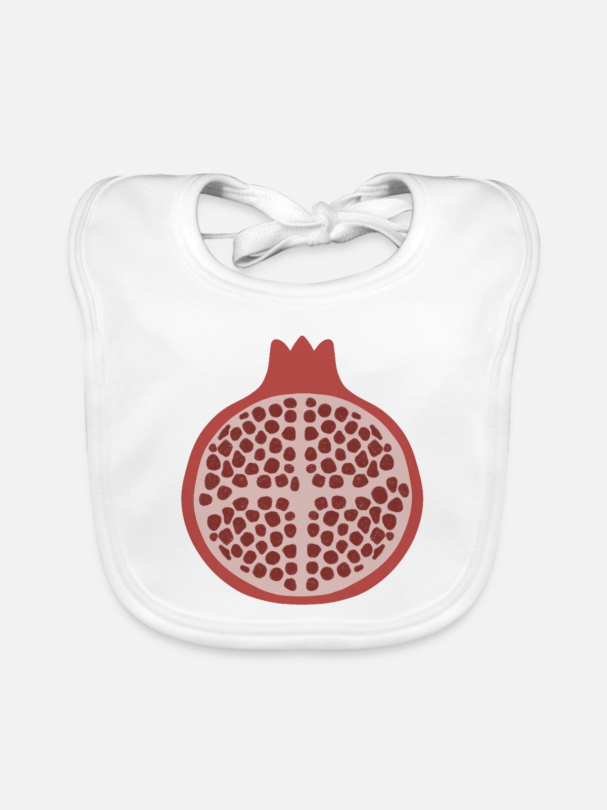 Demi-grenade - Bavoir bio Bébé - blanc - Devant