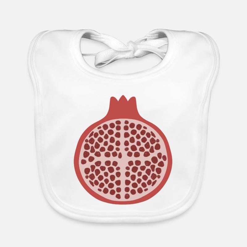 Granatapfel-Hälfte Baby Bio-Lätzchen