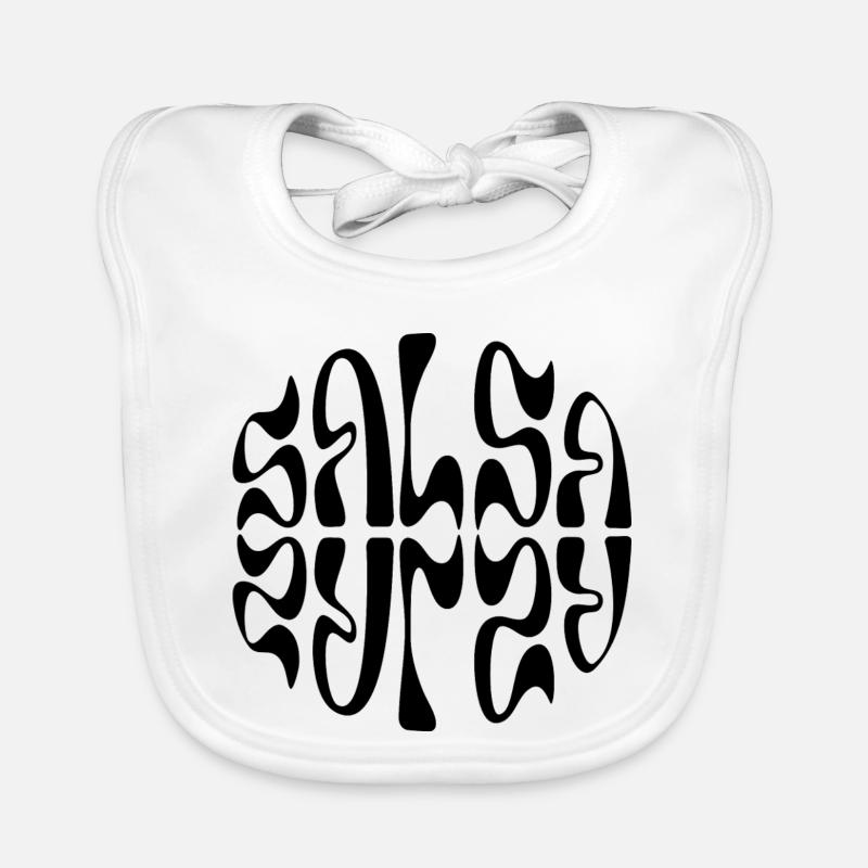 Conception de logo typographique Salsa Bavoir bio Bébé