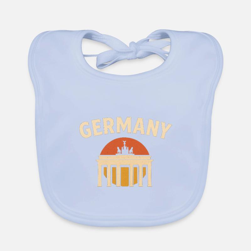 Germany Brandenburg Gate Sunset Organic Baby Bibs
