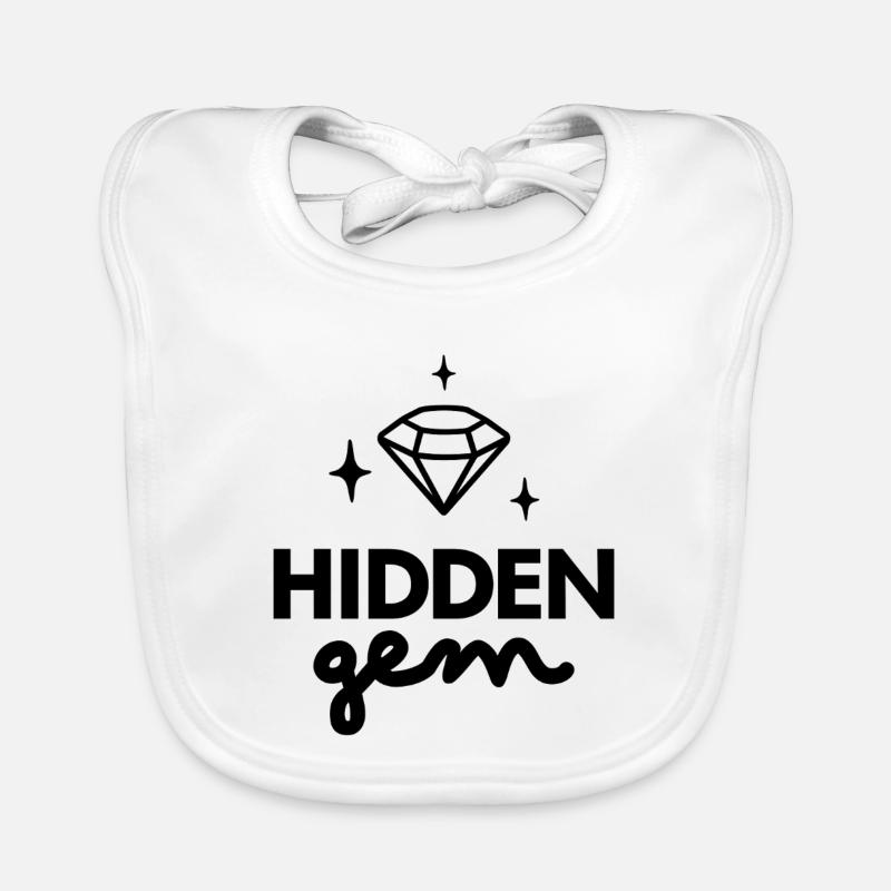 Hidden Gem Diamond logo  Organic Baby Bibs