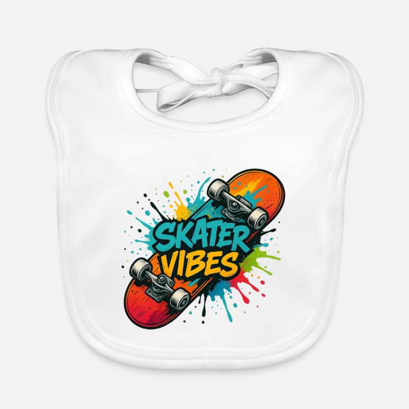 Vibrations de patineur Bavoir bio Bébé