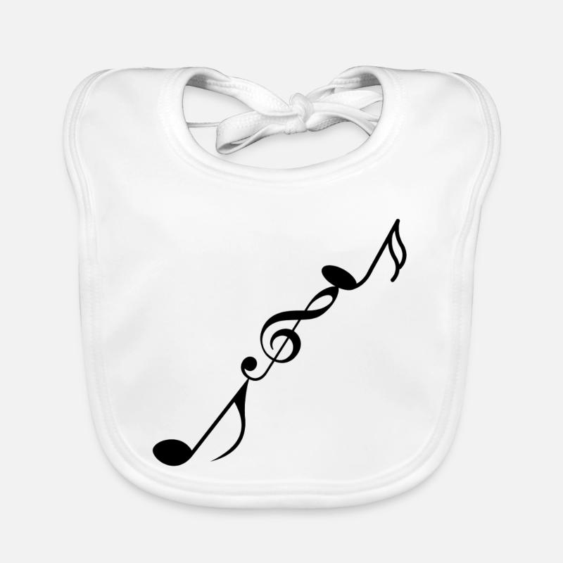 Notes de musique Bavoir bio Bébé