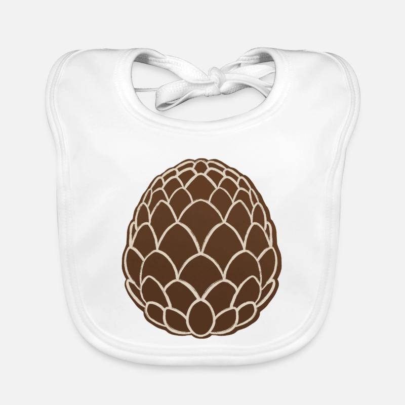 Pine Cone Organic Baby Bibs