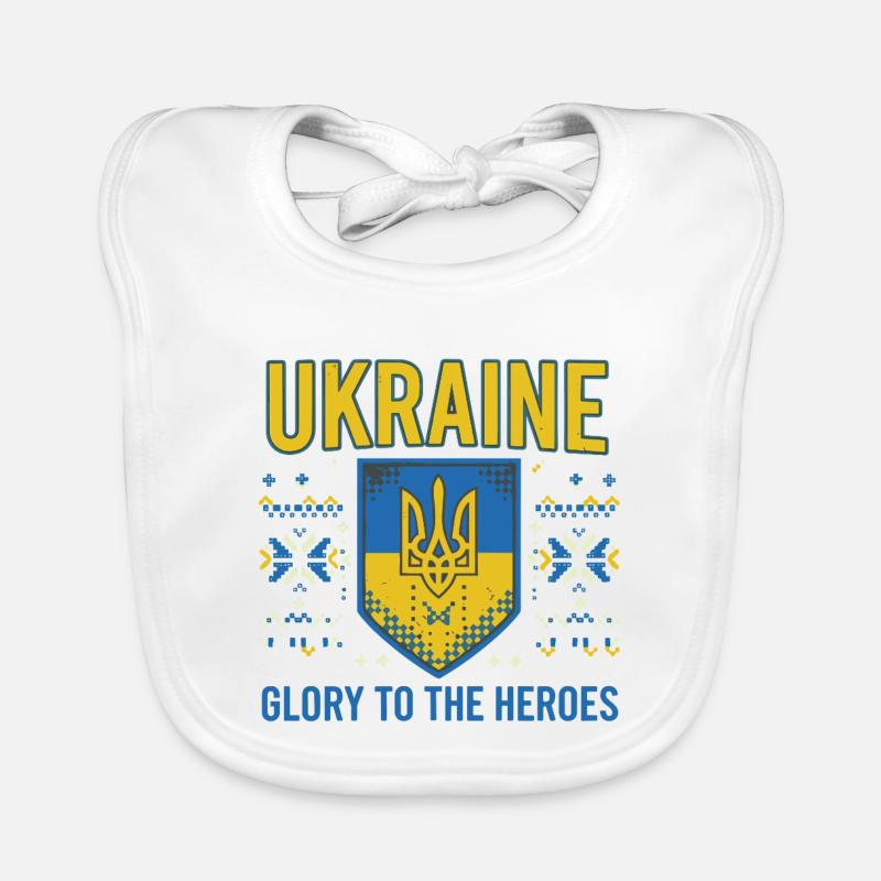 T-shirt Ukraine Crest Glory Bavoir bio Bébé