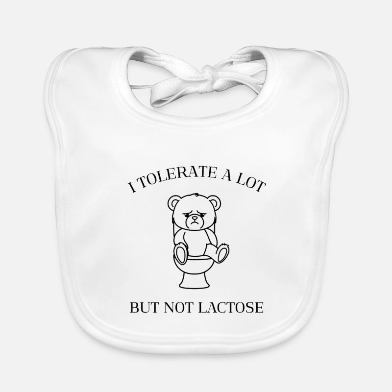 Moody Teddy – No Lactose Allowed Organic Baby Bibs