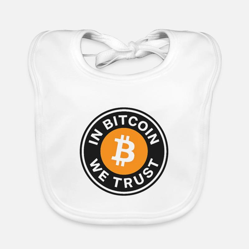 In Bitcoin we trust Organic Baby Bibs