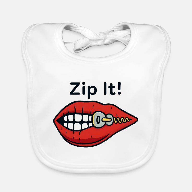Zipper Lips Zip It Organic Baby Bibs