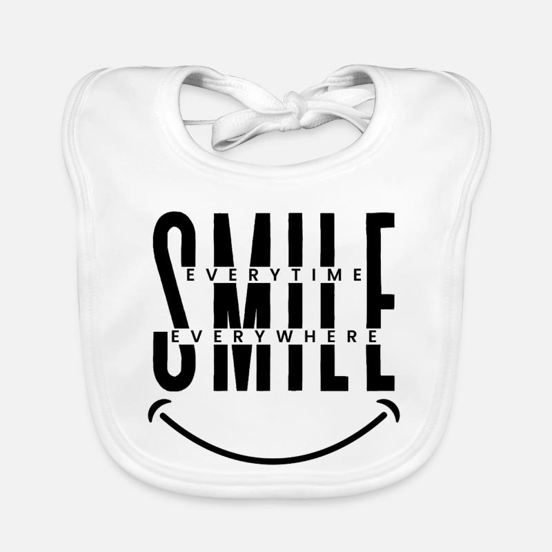 Smile Everytime, Everywhere  Baby Bio-Lätzchen