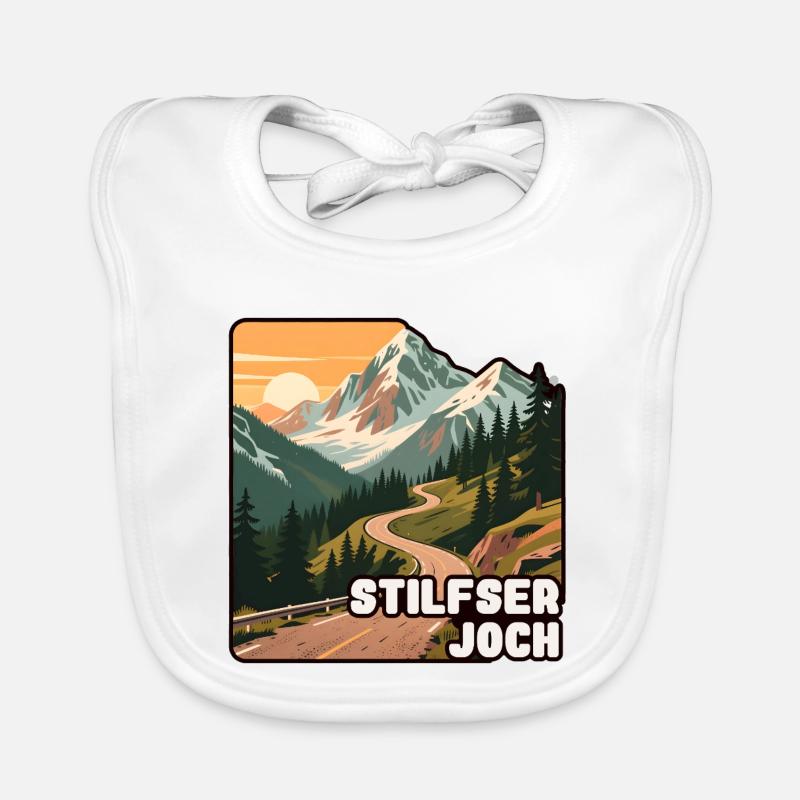 Stelvio Pass Organic Baby Bibs